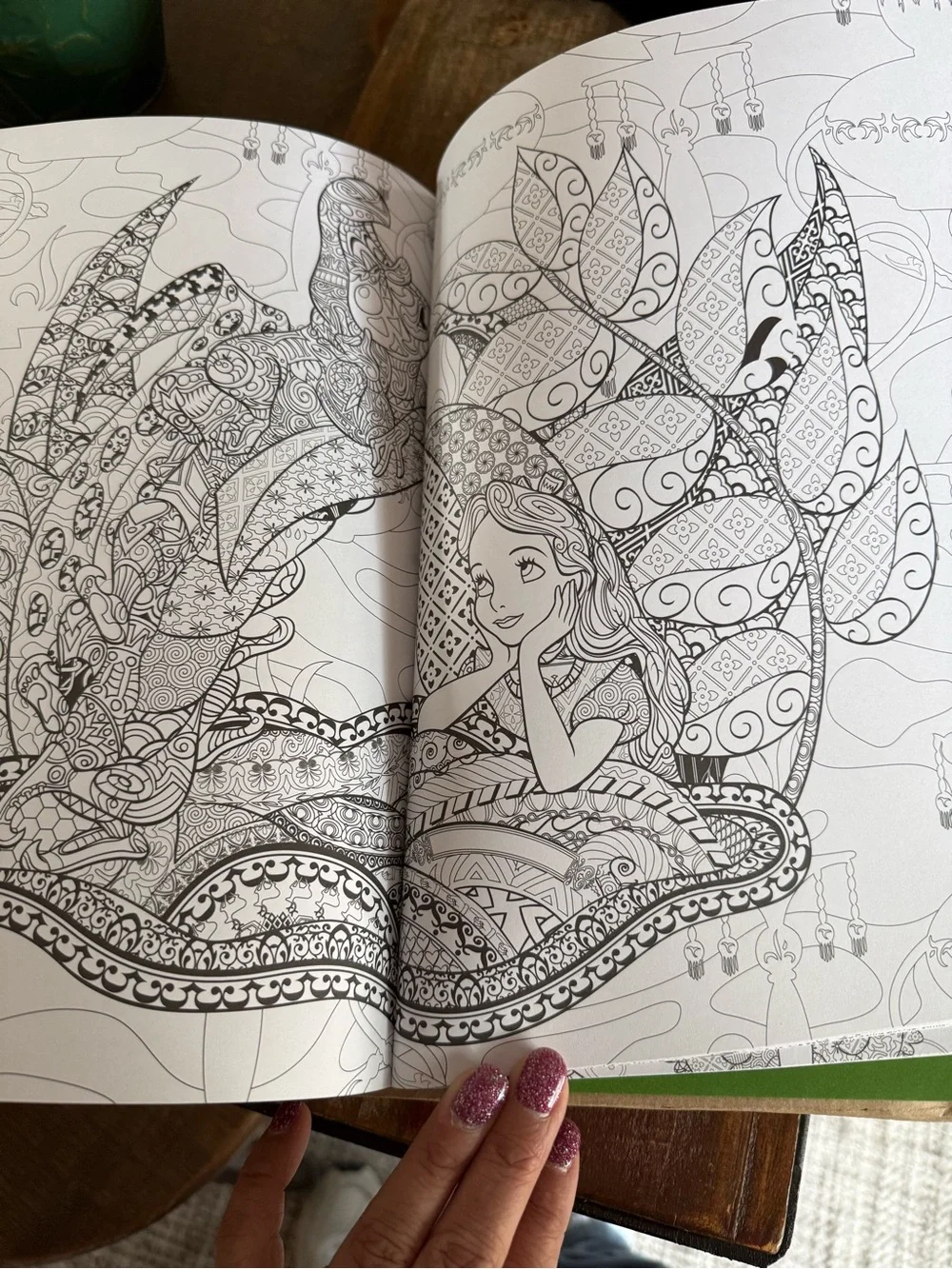 Disney Animals Coloring Book - White with Gold Accents